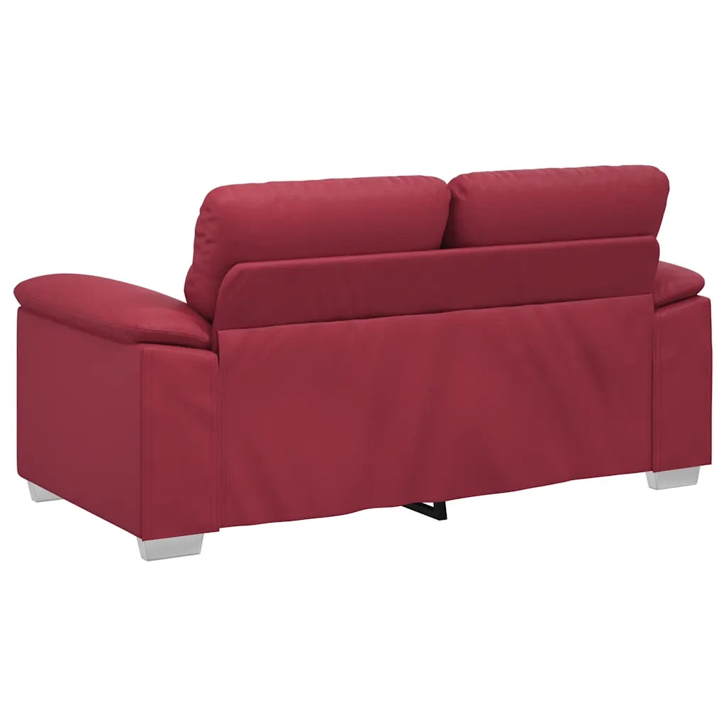Divano a 2 posti Rosso Vino 160x81x84 cm in Similpelle 4105335