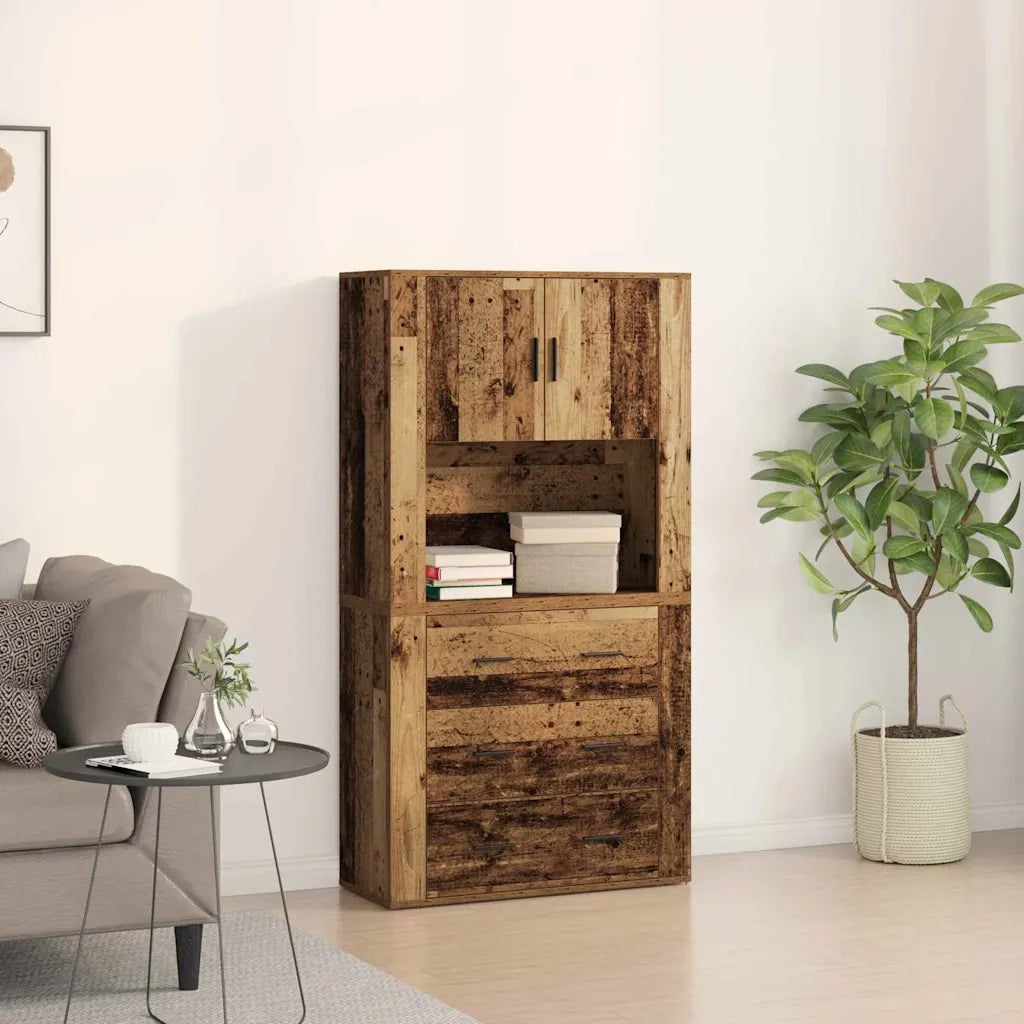 Credenza Legno vecchio 80 x 33 x 150 cm Legno multistrato 3334343