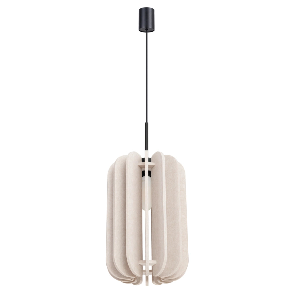 Lampada a sospensione MULA 27cm Paralume in feltro Struttura nera Design moderno