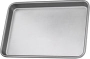 Piatto da forno in acciaio inossidabile 25 cm - forma rettangolare - resistente al forno a microonde - compatibile con lavastoviglie - finitura antiscivente - cottura salutare - superficie lucida e liscia