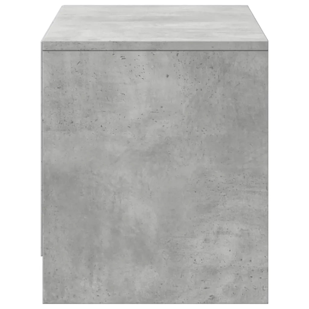 vidaXL Mobile Porta TV con LED Grigio Cemento 97x34x40 cm Truciolato