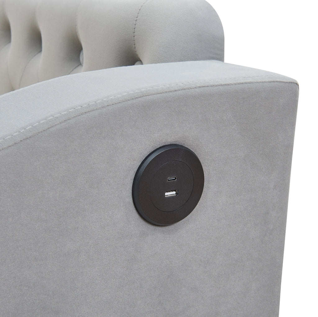 Letto imbottito 90x190 cm convertibile con rete a doghe in velluto