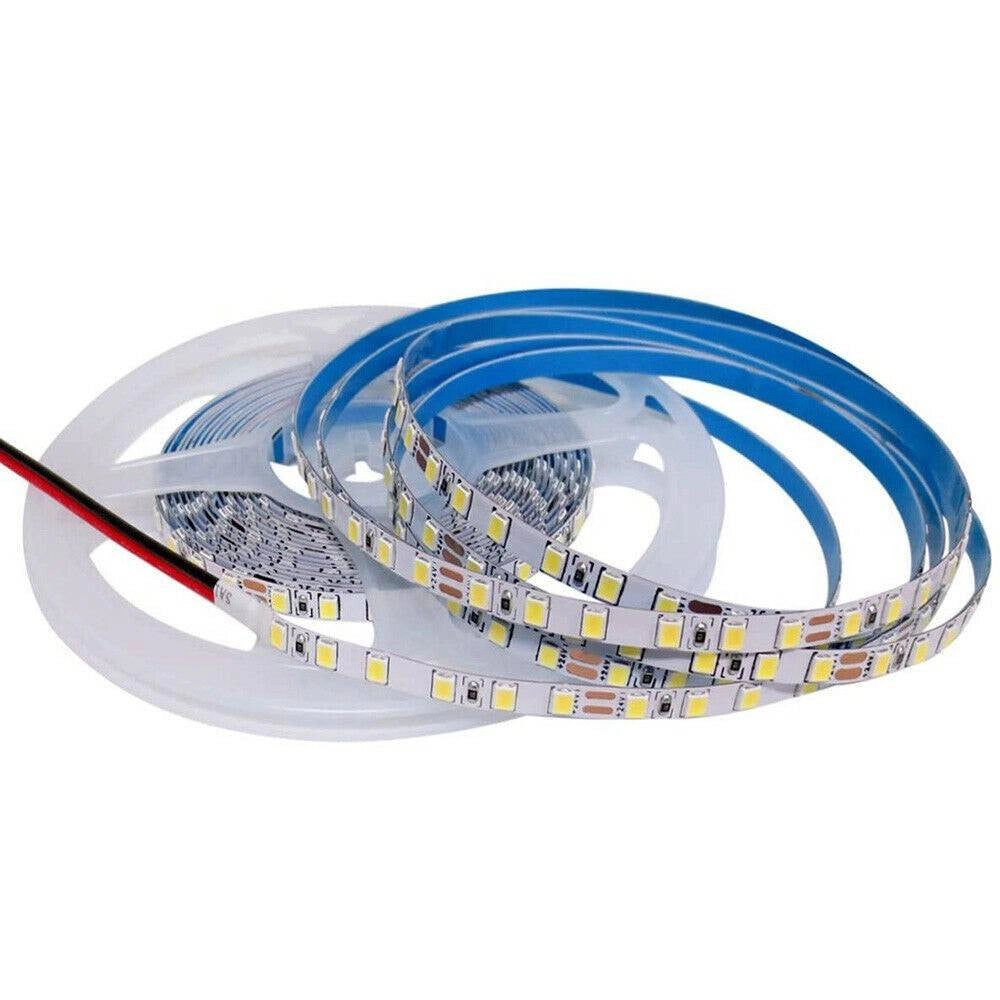 Trade Shop - Striscia Led 2835 Strip Bobina 10 Metri 24volt 100 Watt Adesivo 2835-24v-10m-120 -