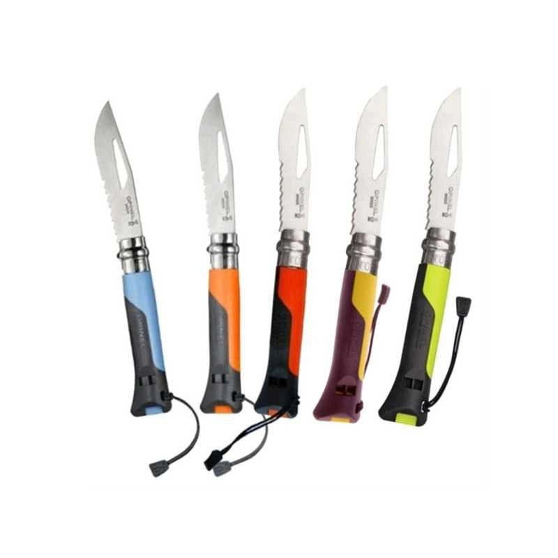 Coltello Virobloc Inox N. 8 Outdoor Rosso Opinel