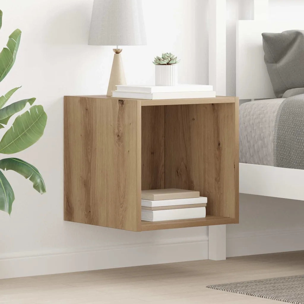 vidaXL Armadietto a muro rovere artigianale 37 x 37 x 37 cm