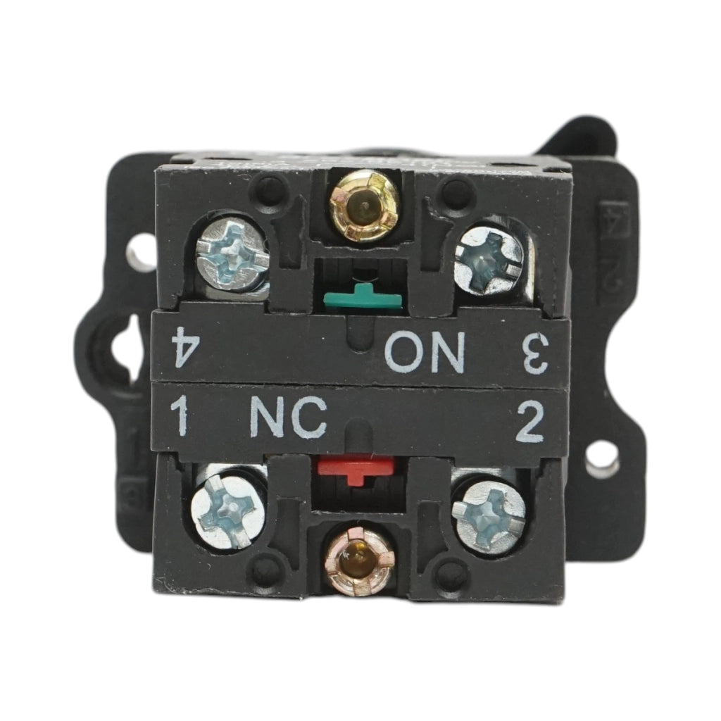 Selettore a 2 posizioni nero con blocco 1NO, 400V/10A, LAY5-EJ25 Breckner Germany