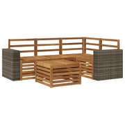 Set di divani da esterno 5 pcs Naturale 59 x 59 x 37 cm 3384335