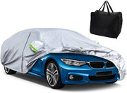 Autohoes Acqua-Resistente - Autohoes per Interno/Esterno - Compatibile con B-MW 4-serie Coupe 2013-2024 - Copertura in Cotone - Protezione contro le Condizioni Meteorologiche - Con Cerniera e Strisce Riflettenti - Kit di Copertura per Auto