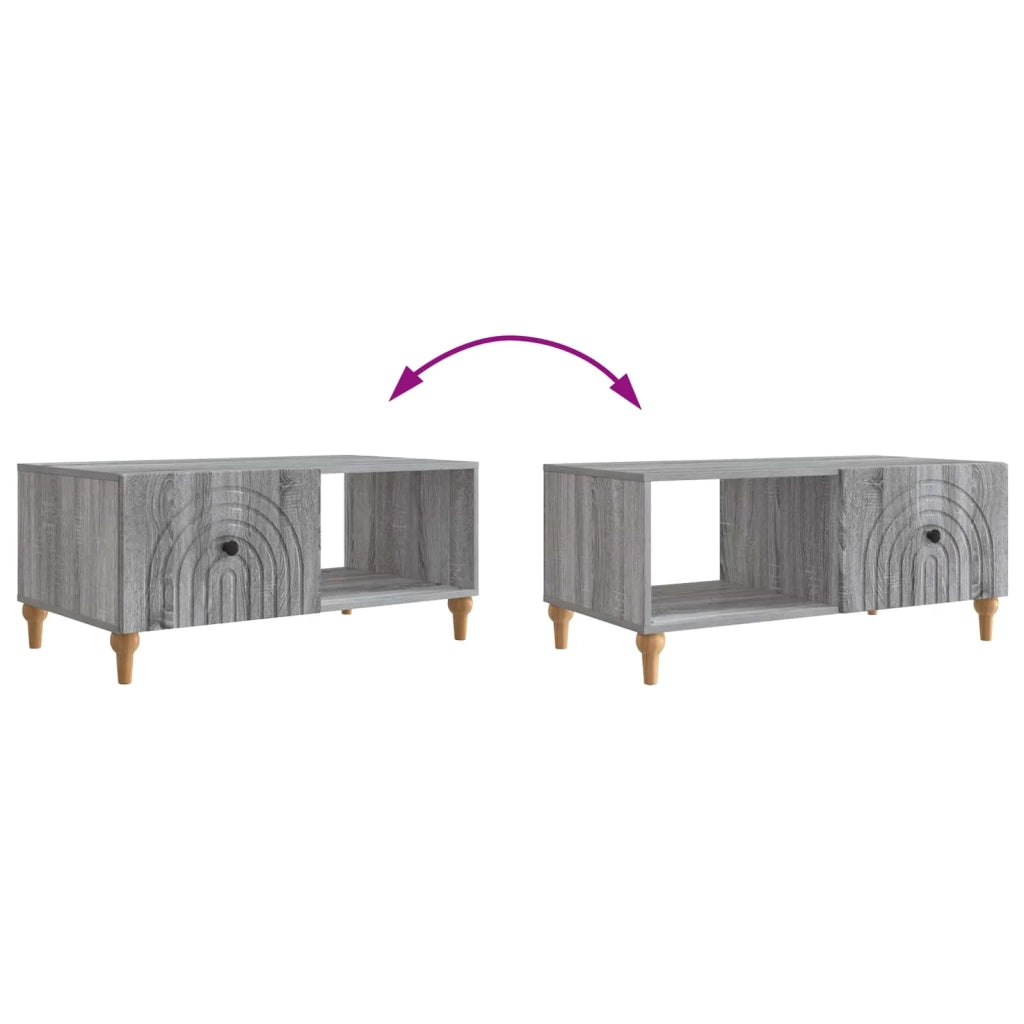 Tavolino da salotto Grigio Sonoma 90 x 50 x 40 cm
