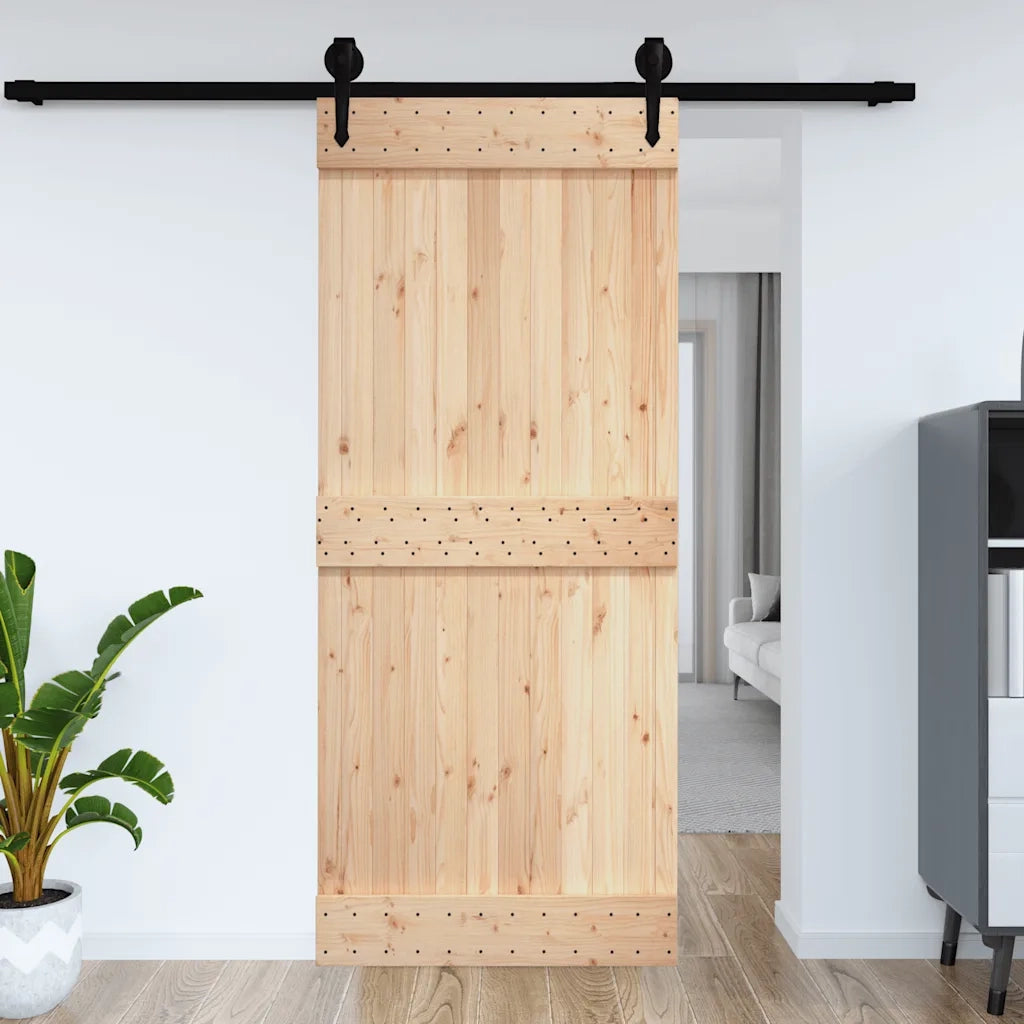 Porta NARVIK 100x210 cm in Legno Massello di Pino 154435