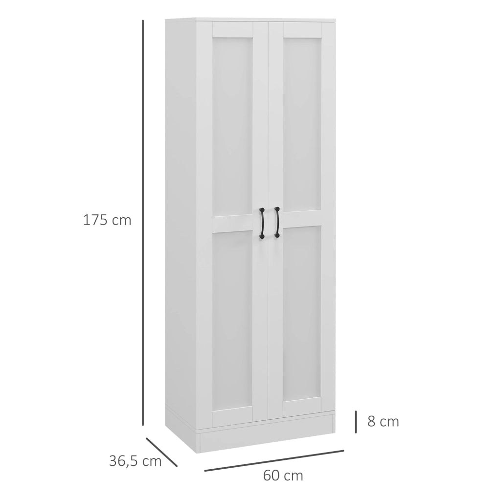 Armadio Battente con 5 Ripiani ¨C zephmum ¨C 60x36.5x175
