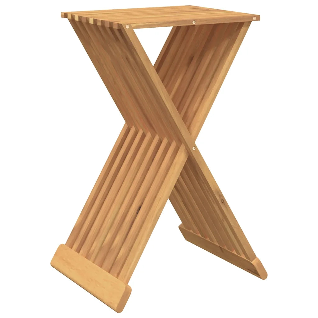 Sgabello Pieghevole 40x32,5x70 cm in Legno Massello di Teak 316164