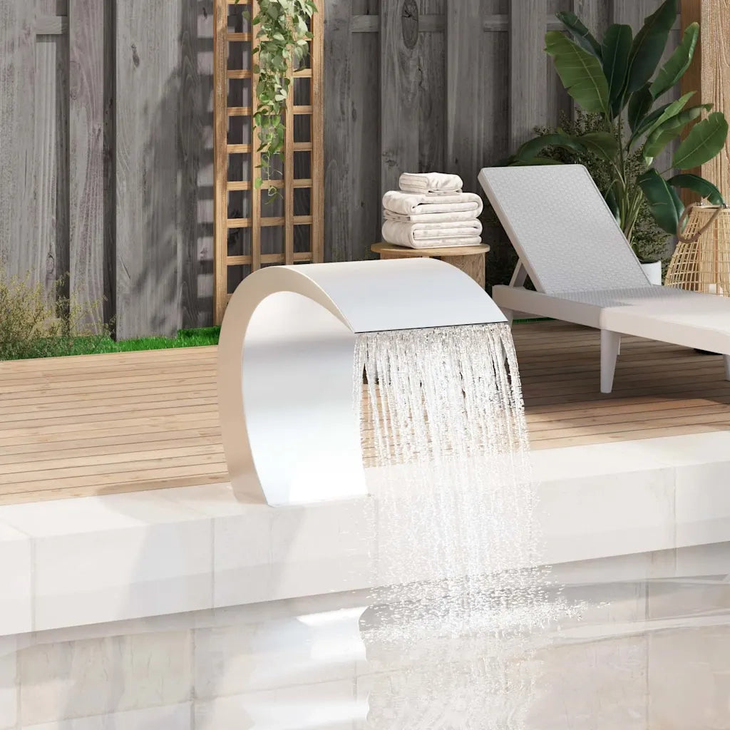 Cascata da Giardino in Acciaio Inossidabile 45x30x60 cm CFW5844275