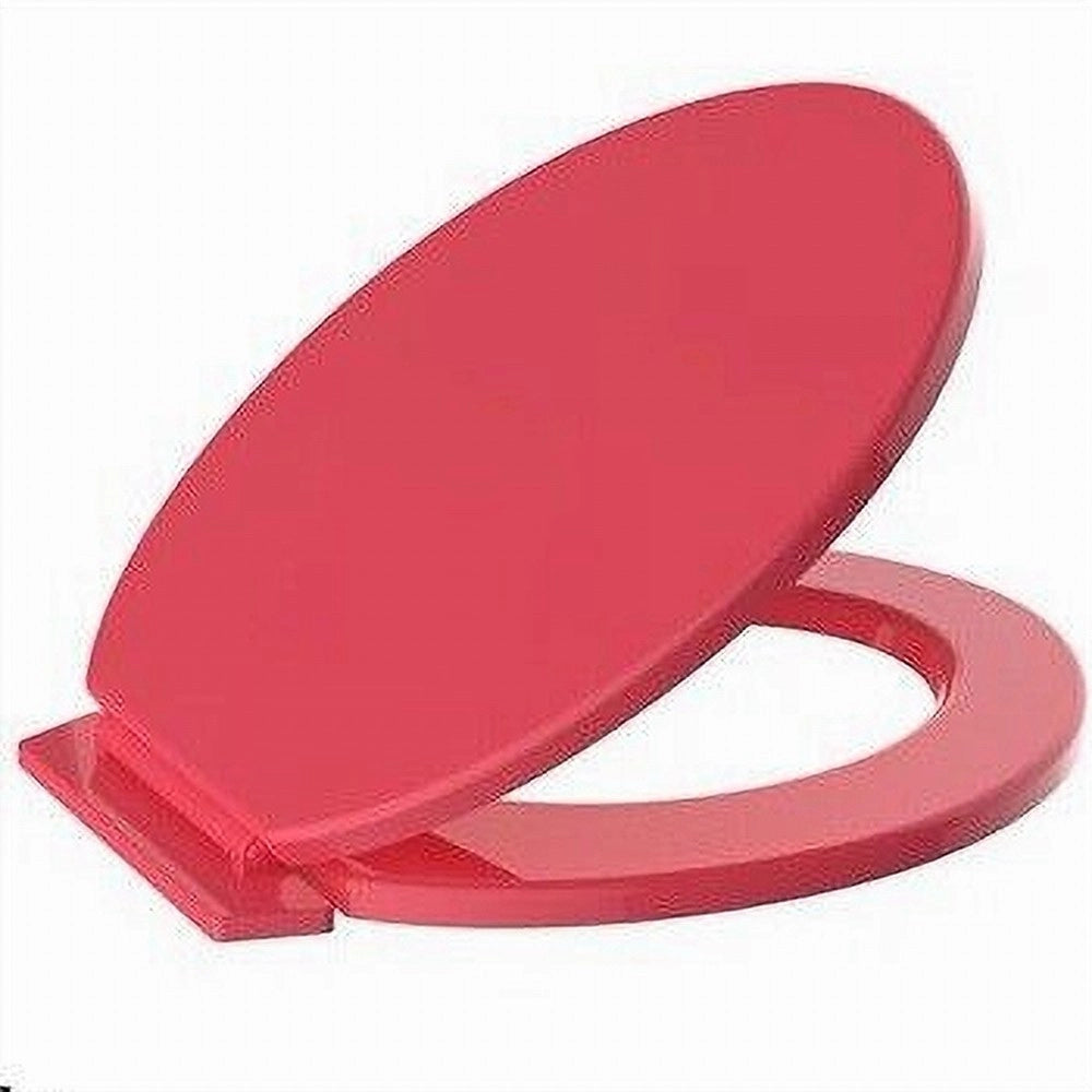 Trade Shop - Copriwater Sedile Coprivaso Wc Water Bagno In Pvc Universale Rosso Corallo 59023 -