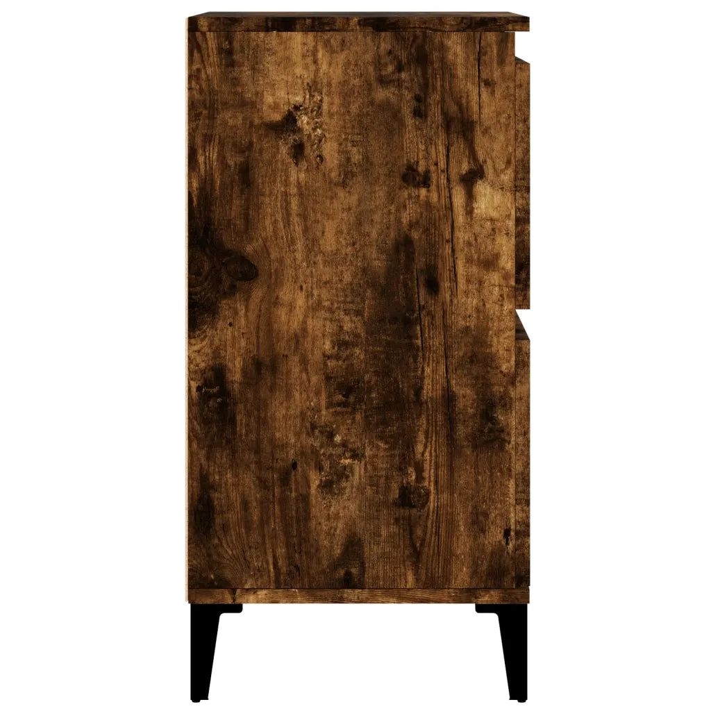 Credenze 3pz | Madia | Buffet da pranzo | Armadio da pranzo Rovere Fumo 60x35x70 cm in Legno Multistrato