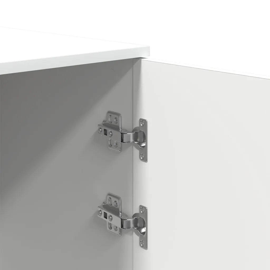 Mobiletto portaoggetti bianco 40x45x103,5 cm in legno ingegnerizzato 859033