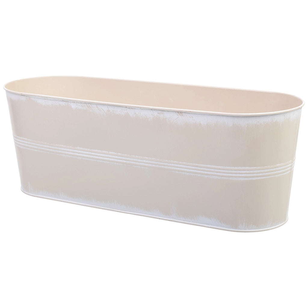 Lavandino in metallo bianco 41x14,5x14,2h cm B37,5x10,5