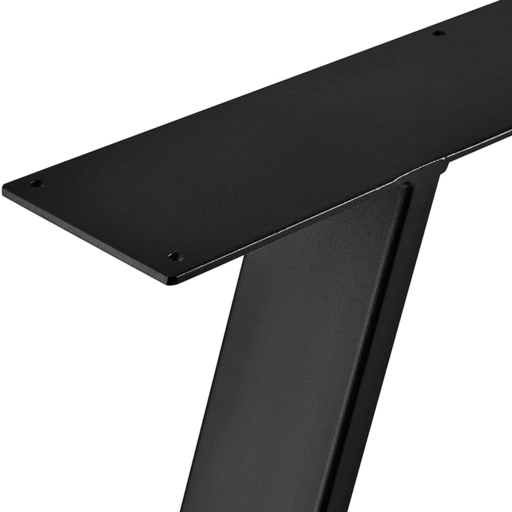 Set di 2 gambe triangolari in acciaio per tavolo 72 x 55 x 6 cm 03_0008088