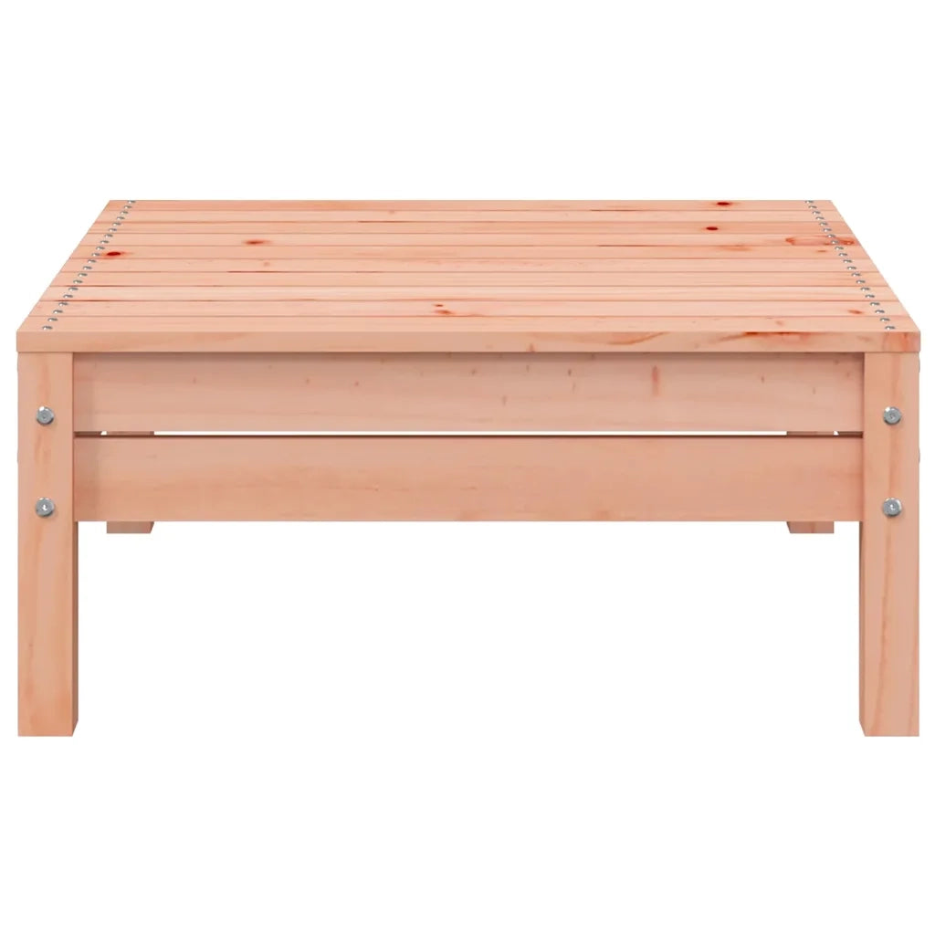 Divano esterno-Divano Giardino 2 Posti con Poggiapiedi Legno Massello Douglas