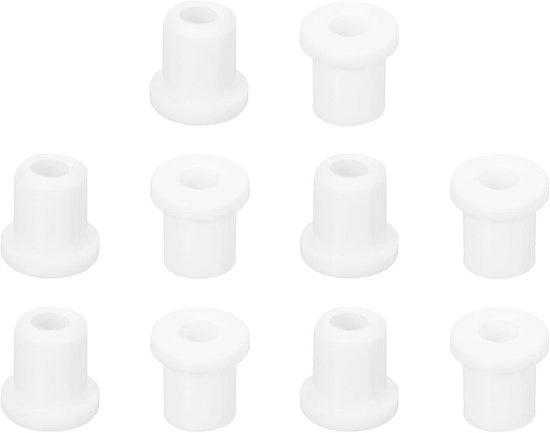 Cavi elettrici - Kit di guaine per cavi 18 pezzi | 3 mm ID 5 mm foro di perforazione | Capocorda in silicone | Protezione cavo | Impianto elettrico | Bianco