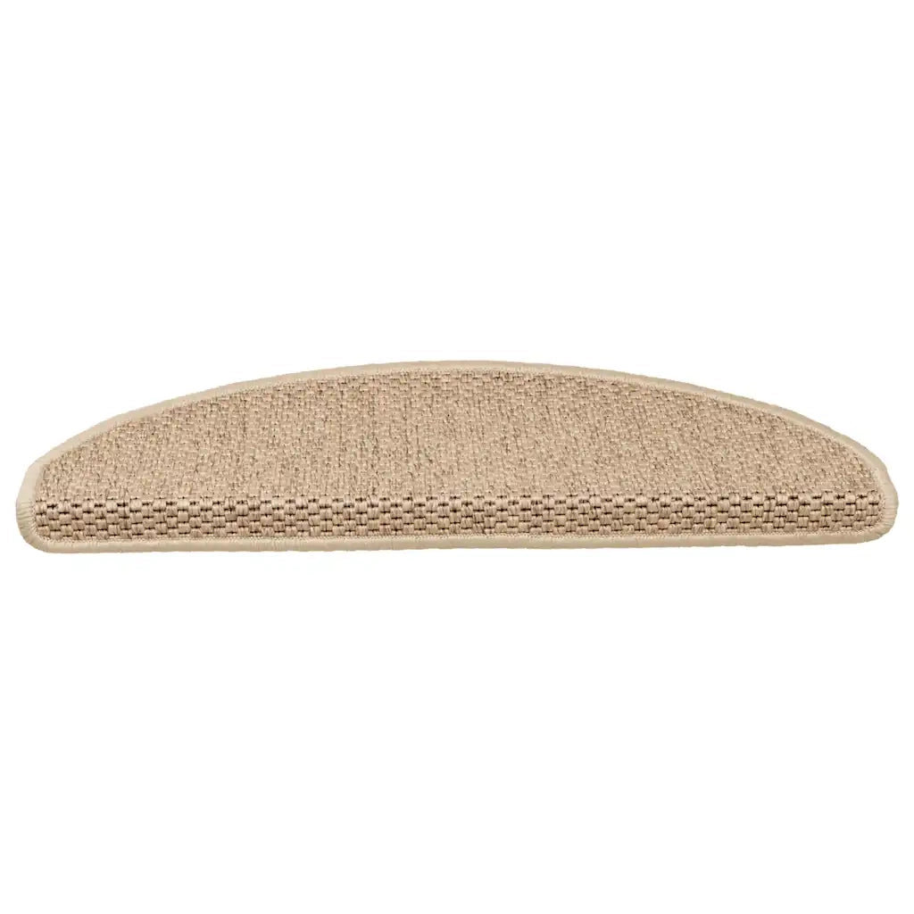 vidaXL Tappeti Autoadesivi Scale Aspetto Sisal 15 pz 65x21x4 cm Sabbia