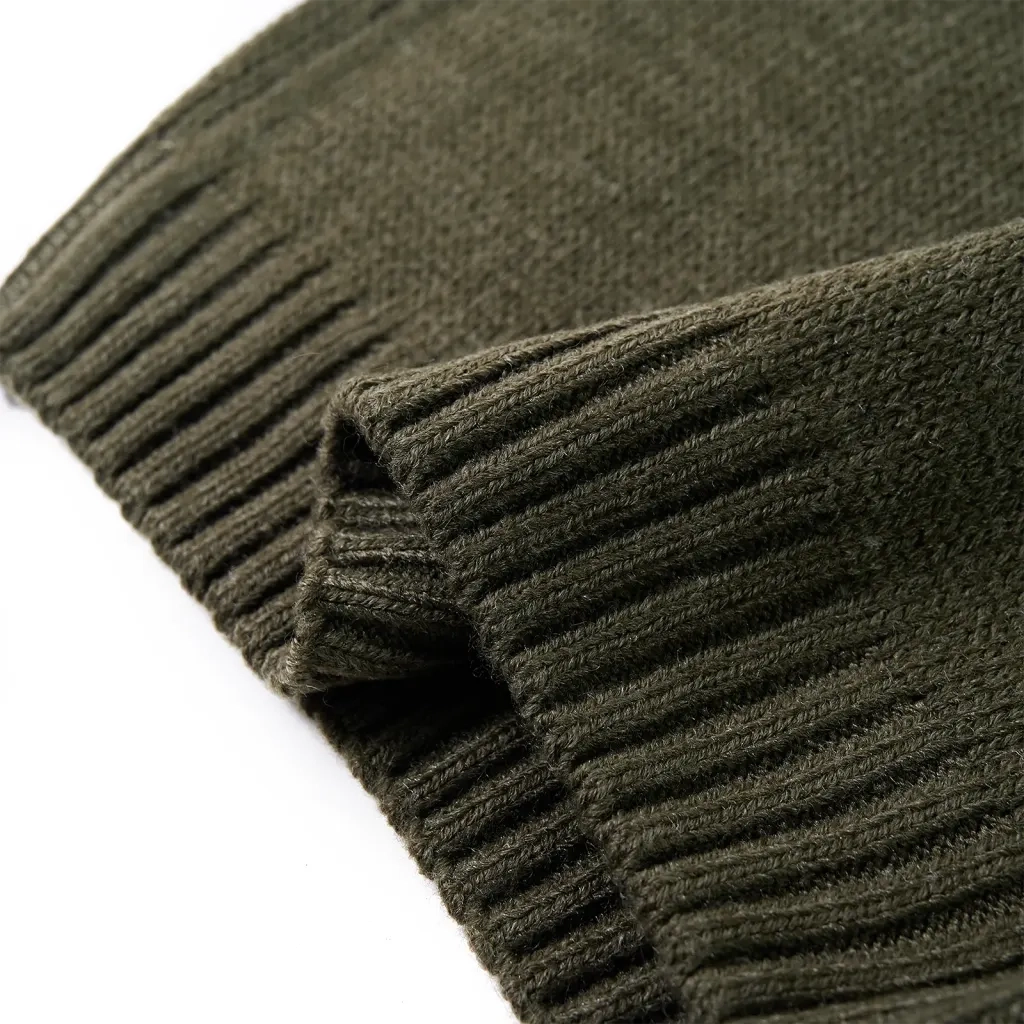 Maglione per Bambini Lavorato a Maglia Cachi 128