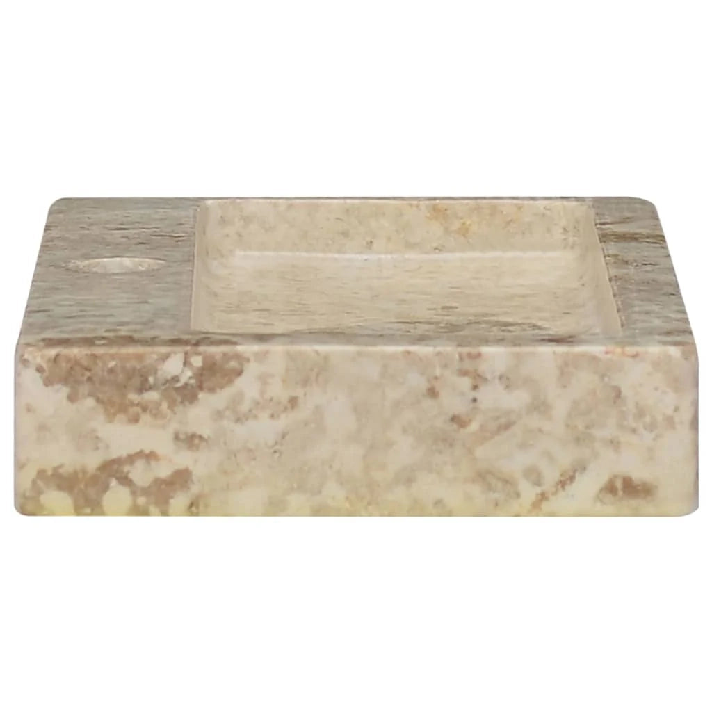 Lavandino da bagno lavabo da appoggio lavabo da WC lavabo da bagno lavabo da interno 38 x 24 cm marmo crema 02_0002830
