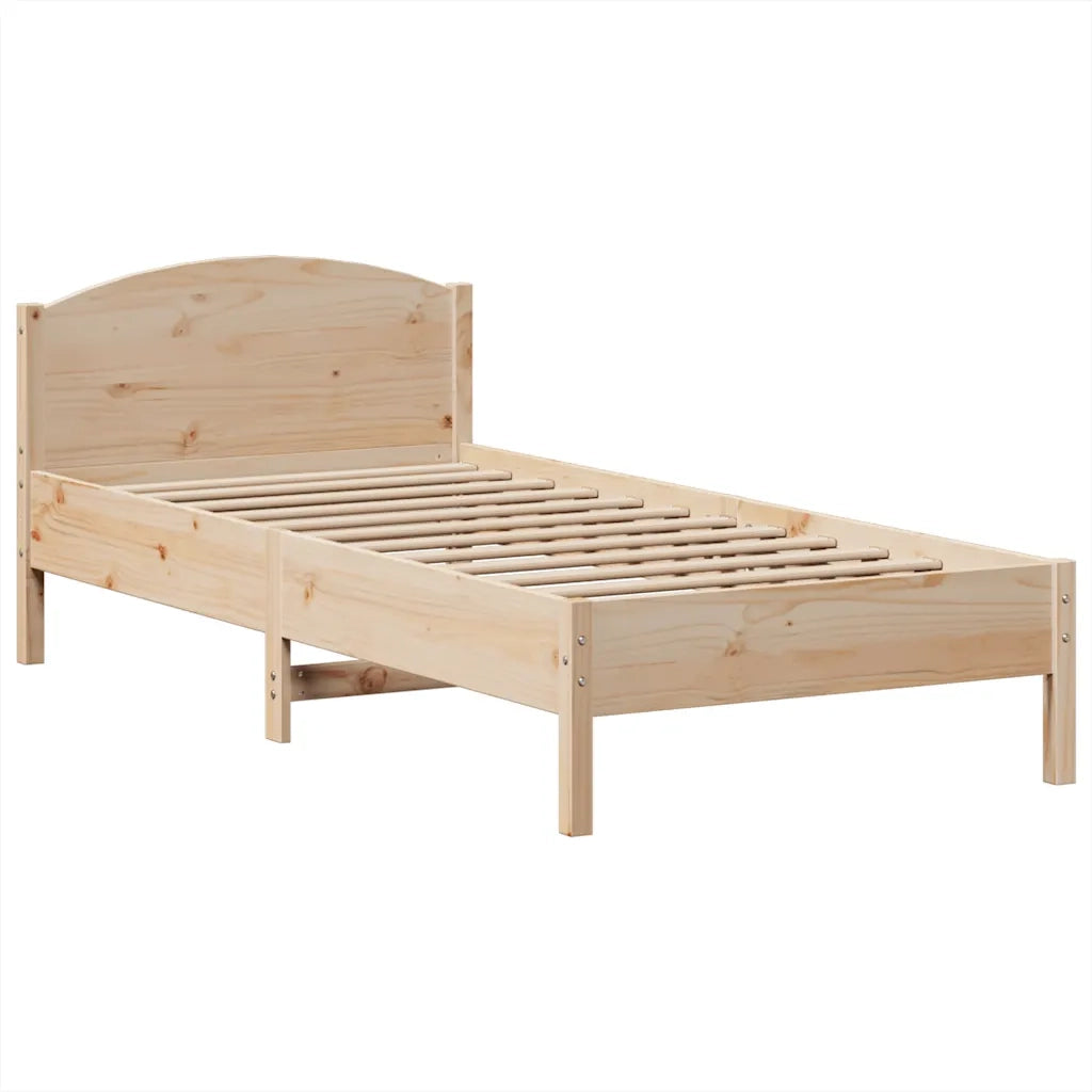 Letto Libreria senza Materasso 100x200 cm in Legno di Pino 3323158