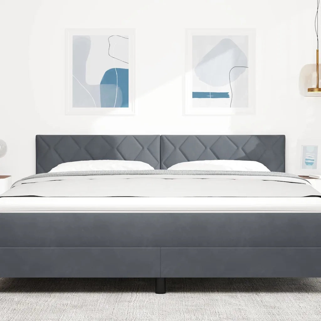 Testiera Grigio scuro 180 cm Velluto 42007275