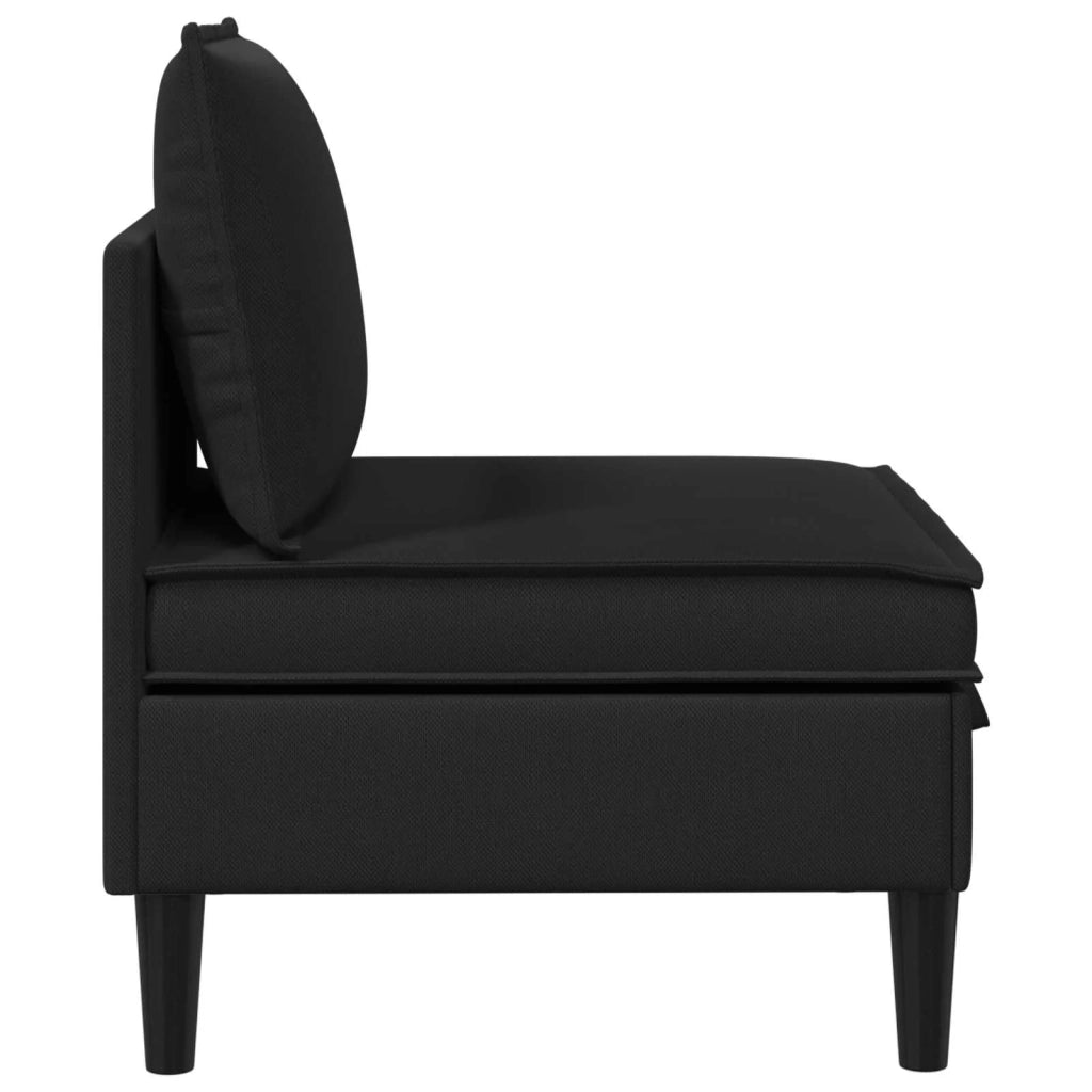 Divano Medio con Storage Nero Velluto 42027121