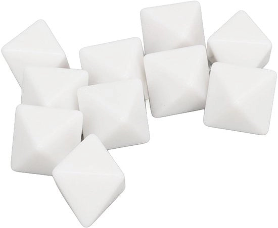 Set di Dadi in Doppio 20 Pezzi - Materiale Sostenibile - Dadi in Doppio 8 Facce - Leggero - Resistente - Ideale per Educazione e Giochi - Dado