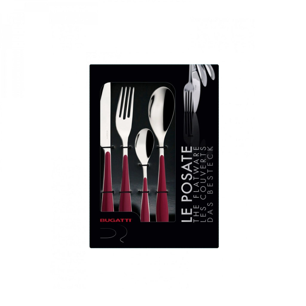 GIOIA, Posate Set 24 Pz, Scatola Window, Casa Bugatti