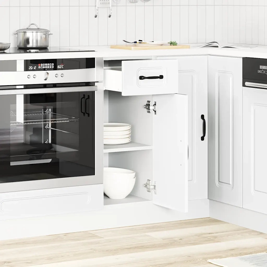 Base da Cucina Kalmar Bianco in Legno Multistrato 853457
