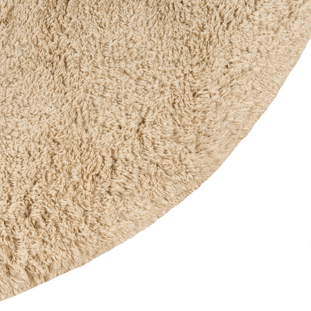 Tappeto per bambini beige in cotone tuftato a forma di pesce 80 x 120 cm