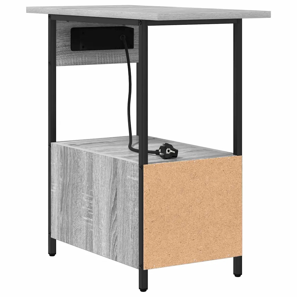 Armadio da Notte con cassetto Grigio Sonoma 60 x 30 x 61 cm 859598