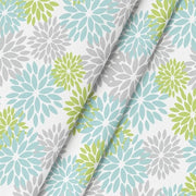 Tappeto floreale - Decorazione da tavola - Decorazione festiva - Protezione contro macchie - 140 x 220 cm - Verde