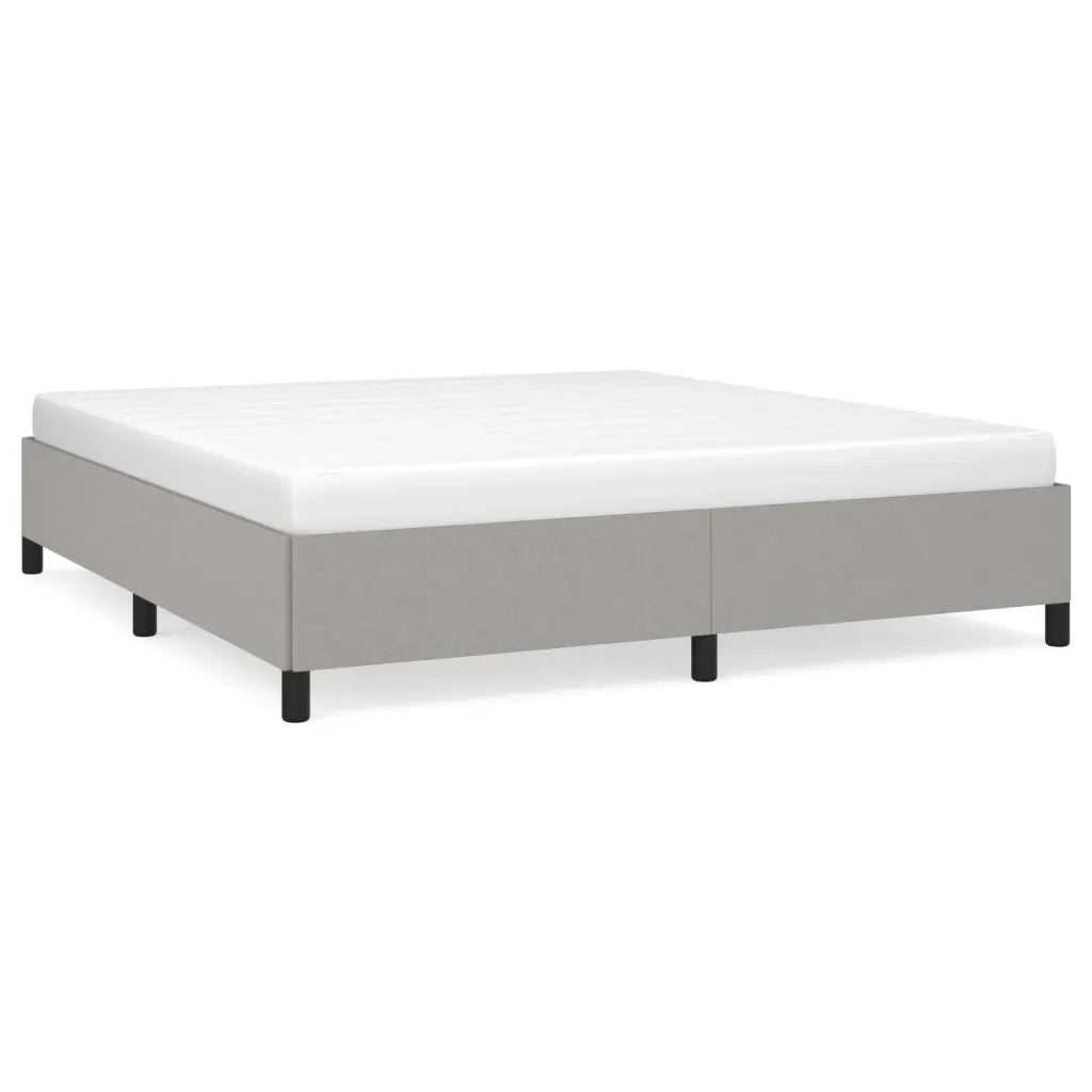 Giroletto senza Materasso Grigio Chiaro 160x200 cm Tessuto 347074
