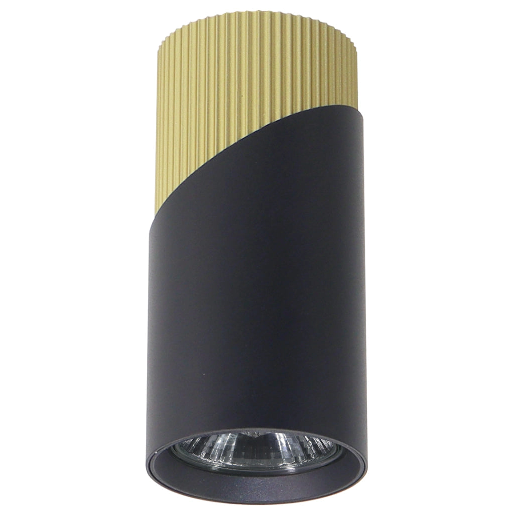 Spot da soffitto decorativo nero oro 1xGU10 8W Neo Milagro