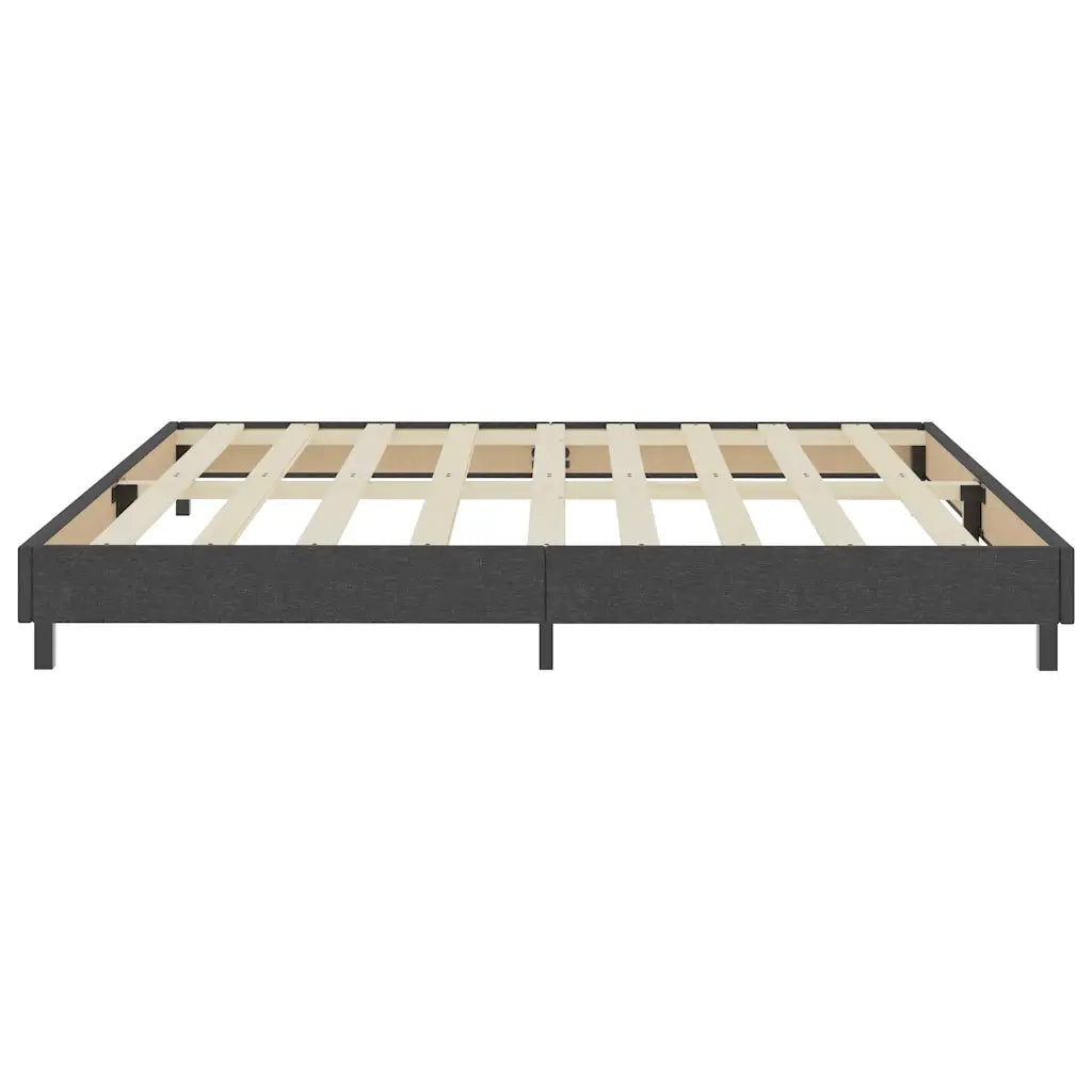 Letto matrimoniale | Letto per adulti | Letto a Molle Grigio in Tessuto 200x200 cm