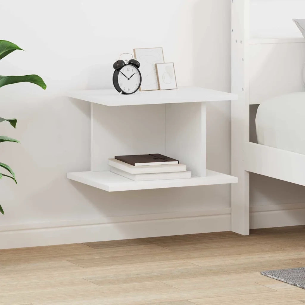 Comodino Bianco 40 x 30 x 25 cm Legno multistrato