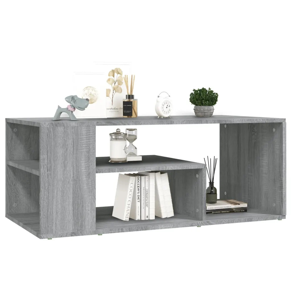 Tavolino da salotto | Tavolino da caff¨¨ | Tavolino da Soggiorno grigio sonoma 100x50x40cm Legno Multistrato