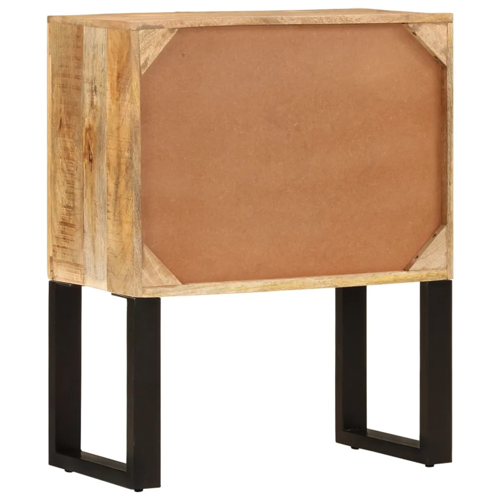 Credenza-Buffet-Armadio da cucina 60x30x76 cm in Legno Massello di Mango 972673