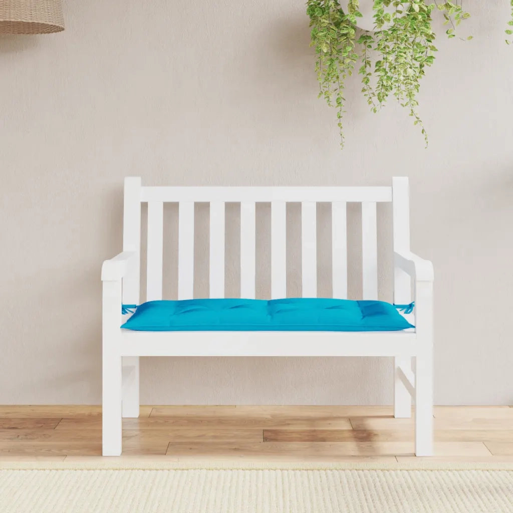 Cuscino per Panca-Cuscini per panchina Azzurro 100x50x7 cm in Tessuto Oxford