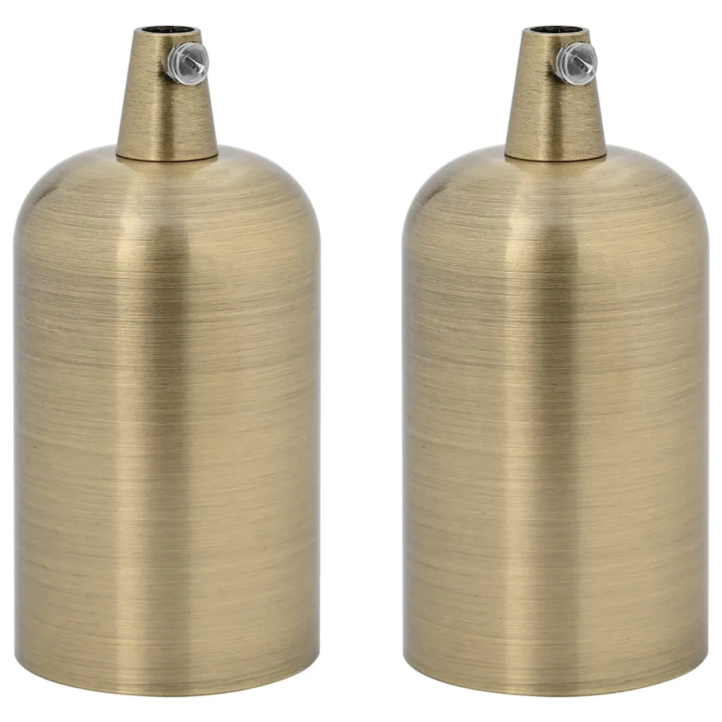 vidaXL Portalampade 2 pz Bronzo E27