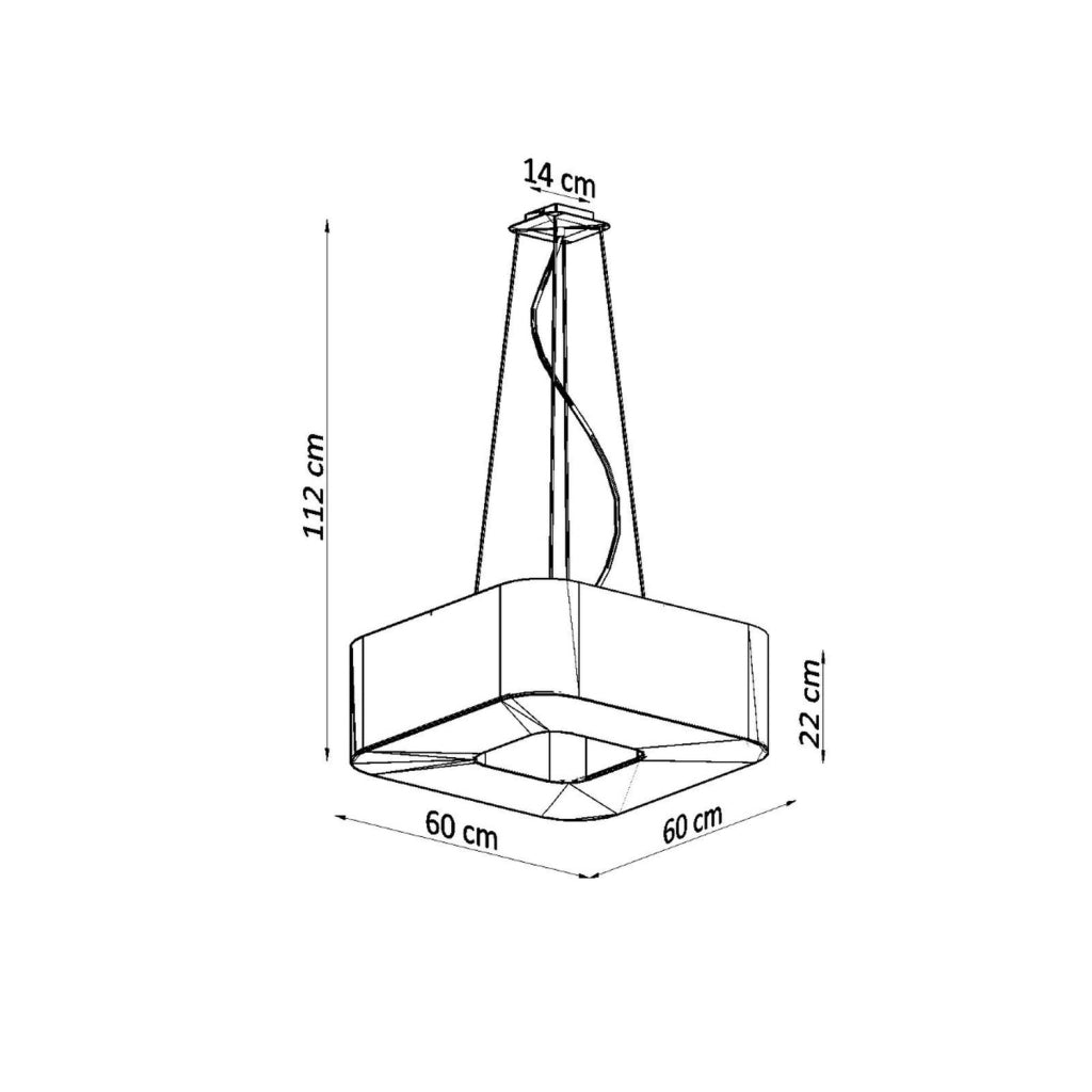 Lampada a sospensione NEPTUN Pure Lume nera 8xE27