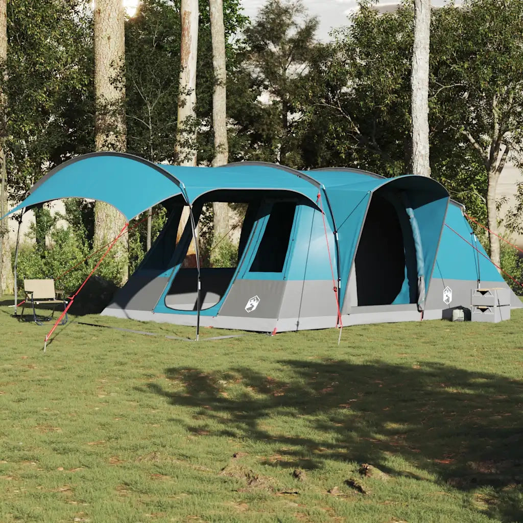 Tenda da Campeggio a Tunnel per 5 Persone Blu Impermeabile 4009426