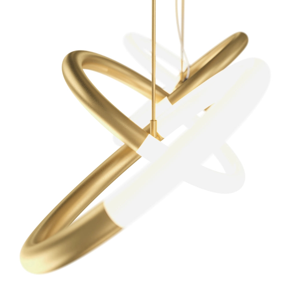 Maytoni lampadario moderno Node 4 luci LED integrato oro metallo diffusore opaco