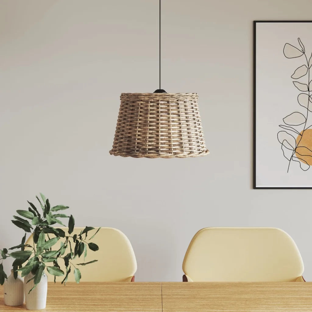 Paralume da Soffitto Marrone Ã˜45x28 cm in Vimini