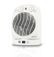 Termoventilatore elettrico 2000W con oscillazione, 2 livelli calore e modalità ventilatore, termostato regolabile - Sogo