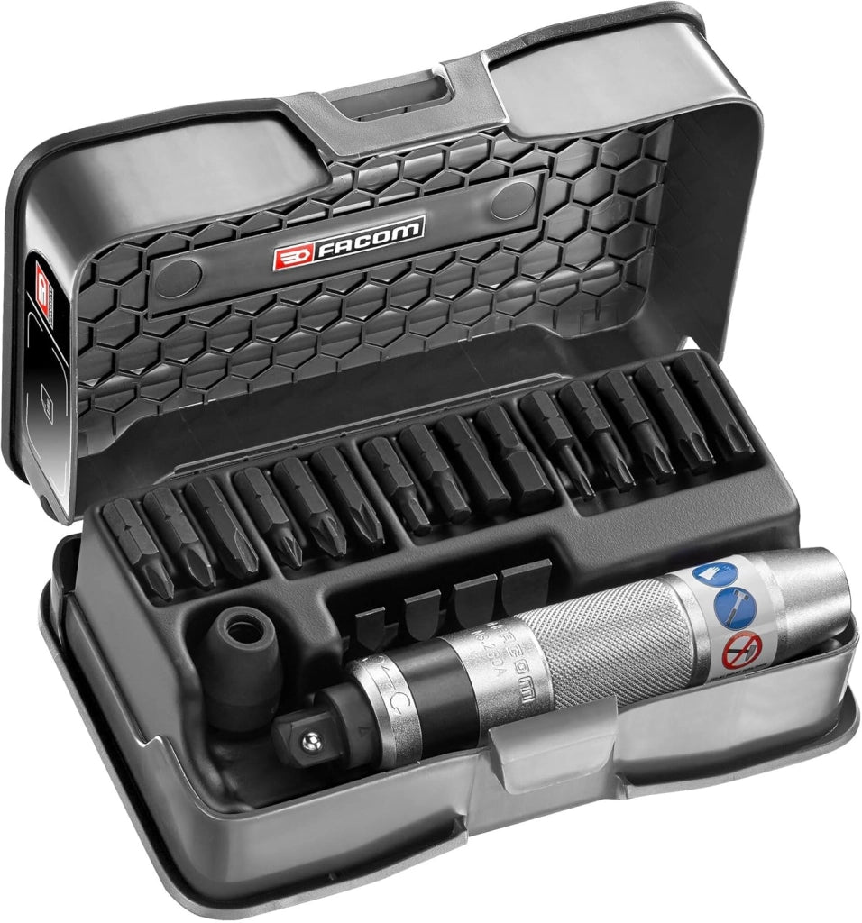 Set di 21 cacciaviti da 1/2" con punte Torx, Pozidriv, Phillips, inserti a fessura e esagonali - NS.265M - Utensili manuali